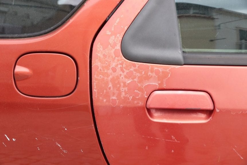 Damage Automotive Paint