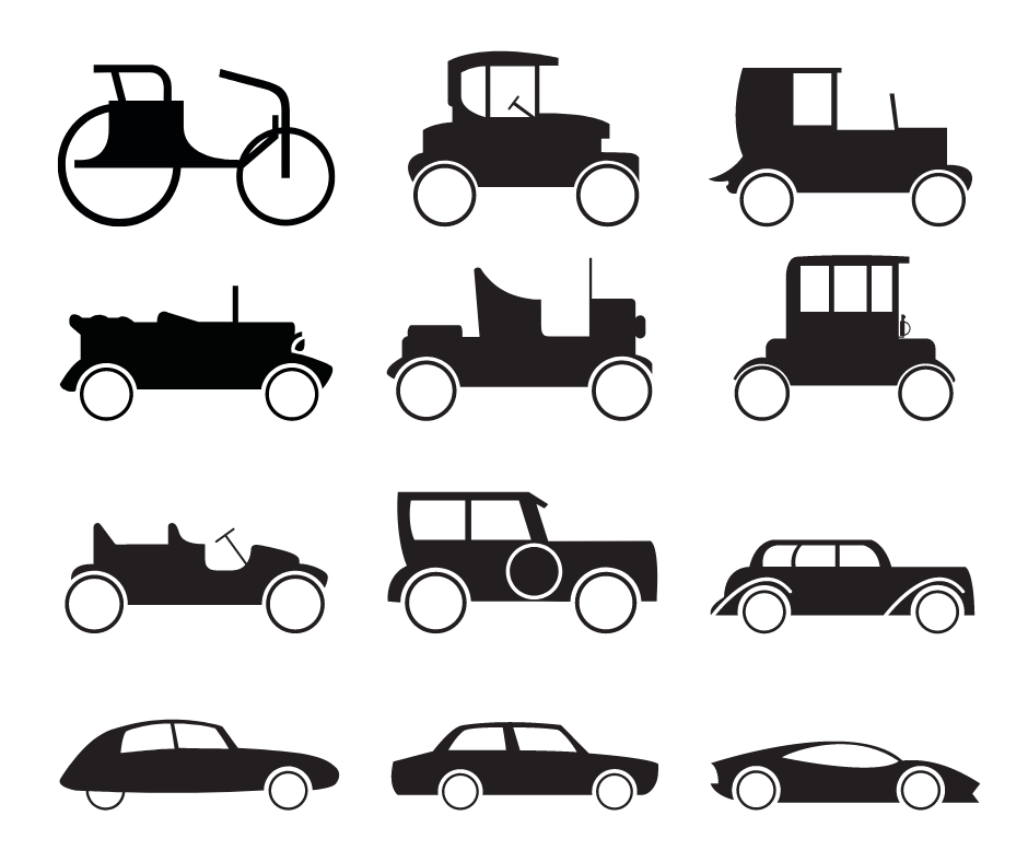 Image of the evolution of auto body